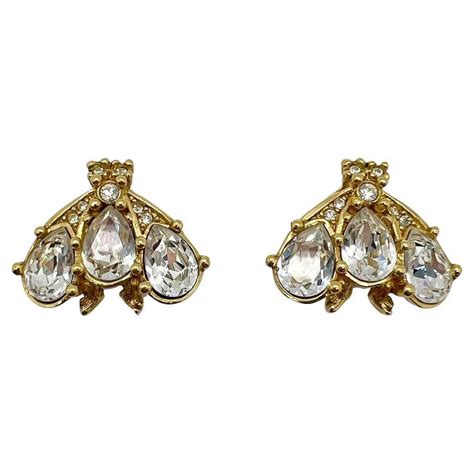 vintage dior ohrringe|dior earrings vintage.